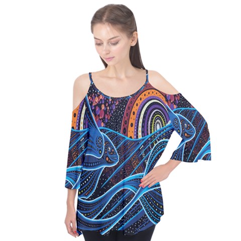 Fish Out Of Water Monster Space Rainbow Circle Polka Line Wave Chevron Star Flutter Tees by Mariart