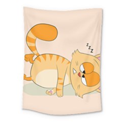 Even Cat Hates Monday Medium Tapestry by Catifornia