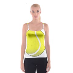 Tennis Ball Ball Sport Fitness Spaghetti Strap Top by Nexatart