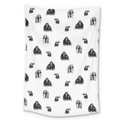 Chimpanzee Large Tapestry by Valentinaart