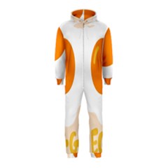 Egg Eating Chicken Omelette Food Hooded Jumpsuit (kids) by Nexatart