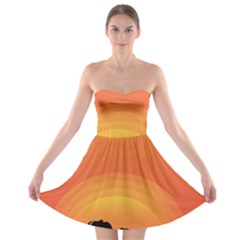 Elephant Baby Elephant Wildlife Strapless Bra Top Dress by Nexatart