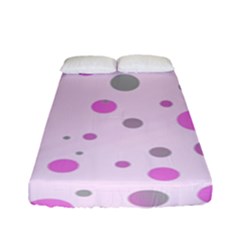 Decorative Dots Pattern Fitted Sheet (full/ Double Size) by ValentinaDesign