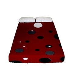 Decorative Dots Pattern Fitted Sheet (full/ Double Size) by ValentinaDesign