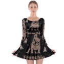 French bulldog Long Sleeve Skater Dress View1
