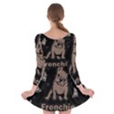French bulldog Long Sleeve Skater Dress View2