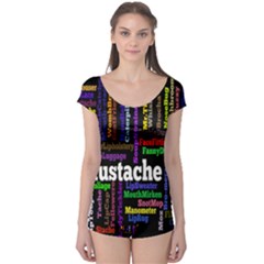 Mustache Boyleg Leotard  by Mariart