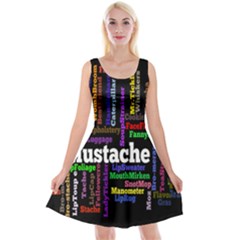 Mustache Reversible Velvet Sleeveless Dress by Mariart