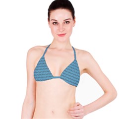Bicycles Pattern Bikini Top by linceazul