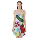 Vegetables Cucumber Tomato Satin Night Slip View1