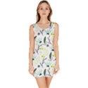 Hand drawm seamless floral pattern Sleeveless Bodycon Dress View1