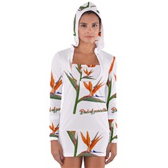 Bird Of Paradise Women s Long Sleeve Hooded T-shirt by Valentinaart