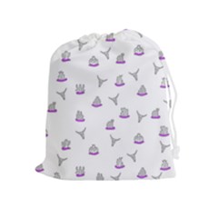 Cactus Pattern Drawstring Pouches (extra Large) by ValentinaDesign