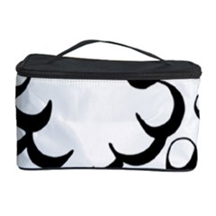 Splash Bubble Black White Polka Circle Cosmetic Storage Case by Mariart