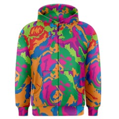 Abstract Art Men s Zipper Hoodie by ValentinaDesign