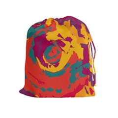 Abstract Art Drawstring Pouches (extra Large) by ValentinaDesign