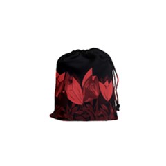 Tulips Drawstring Pouches (xs)  by ValentinaDesign