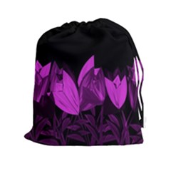 Tulips Drawstring Pouches (xxl) by ValentinaDesign