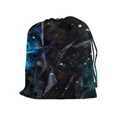 Abstract Design Drawstring Pouches (extra Large) by ValentinaDesign