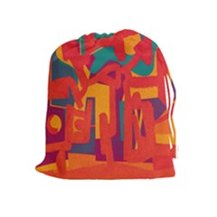Abstract Art Drawstring Pouches (extra Large) by ValentinaDesign
