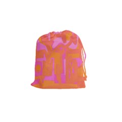 Abstract Art Drawstring Pouches (small)  by ValentinaDesign