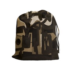 Abstract Art Drawstring Pouches (extra Large) by ValentinaDesign