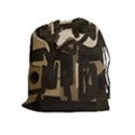 Abstract art Drawstring Pouches (Extra Large) View1