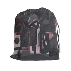 Abstract Art Drawstring Pouches (xxl) by ValentinaDesign