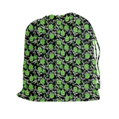 Roses Pattern Drawstring Pouches (xxl) by Valentinaart