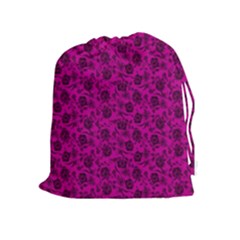 Roses Pattern Drawstring Pouches (extra Large) by Valentinaart