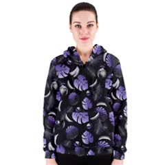 Tropical Pattern Women s Zipper Hoodie by Valentinaart