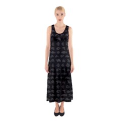 Fish Pattern Sleeveless Maxi Dress by ValentinaDesign
