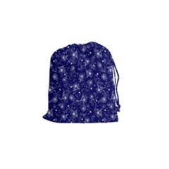 Floral Pattern Drawstring Pouches (small)  by ValentinaDesign
