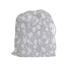 Floral Pattern Drawstring Pouches (extra Large) by ValentinaDesign