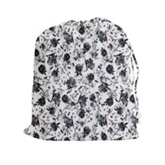 Floral Pattern Drawstring Pouches (xxl) by ValentinaDesign