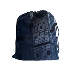 Graphic Design Background Drawstring Pouches (extra Large) by Nexatart