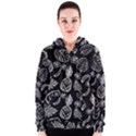 Tropical pattern Women s Zipper Hoodie View1