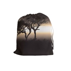 Sunset Drawstring Pouches (large)  by Valentinaart