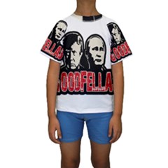 Goodfellas Putin And Trump Kids  Short Sleeve Swimwear by Valentinaart