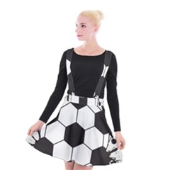 Soccer Camp Splat Ball Sport Suspender Skater Skirt by Mariart