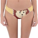 Happy Cartoon Baby Lion Reversible Hipster Bikini Bottoms View3