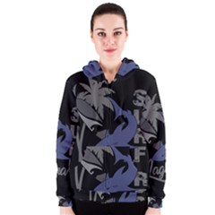 Surf - Laguna Women s Zipper Hoodie by Valentinaart