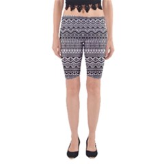 Aztec Pattern Design Yoga Cropped Leggings by BangZart