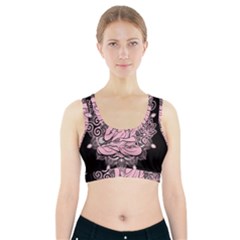 Ornate Buddha Sports Bra With Pocket by Valentinaart