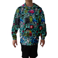 Comics Hooded Wind Breaker (kids) by BangZart