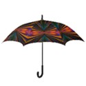 Casanova Abstract Art Colors Cool Druffix Flower Freaky Trippy Hook Handle Umbrellas (Large) View3