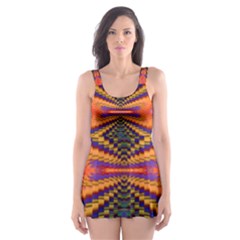 Casanova Abstract Art Colors Cool Druffix Flower Freaky Trippy Skater Dress Swimsuit by BangZart