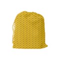 Yellow Dots Pattern Drawstring Pouches (Large)  View2