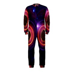 The Little Astronaut On A Tiny Fractal Planet Onepiece Jumpsuit (kids) by jayaprime