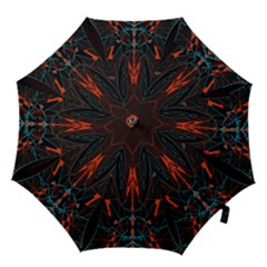 Doodle Art Pattern Background Hook Handle Umbrellas (large) by BangZart